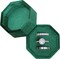 Velvet Ring Box with 3 Slots – Octagon Triple Ring Holder for Wedding, Engagement & Proposal Photos